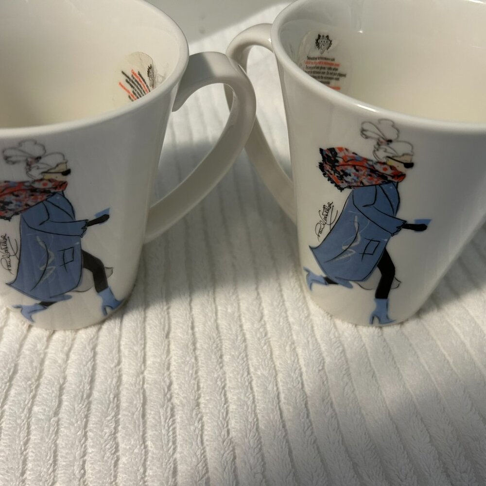 A set of Paul Costelloe Fine Pocelain Coffee Cups